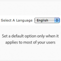 select menu-default